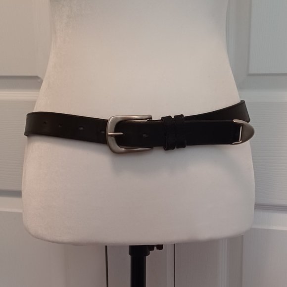 Genuine Leather Belt - Black - Size Large - Picture 2 of 6